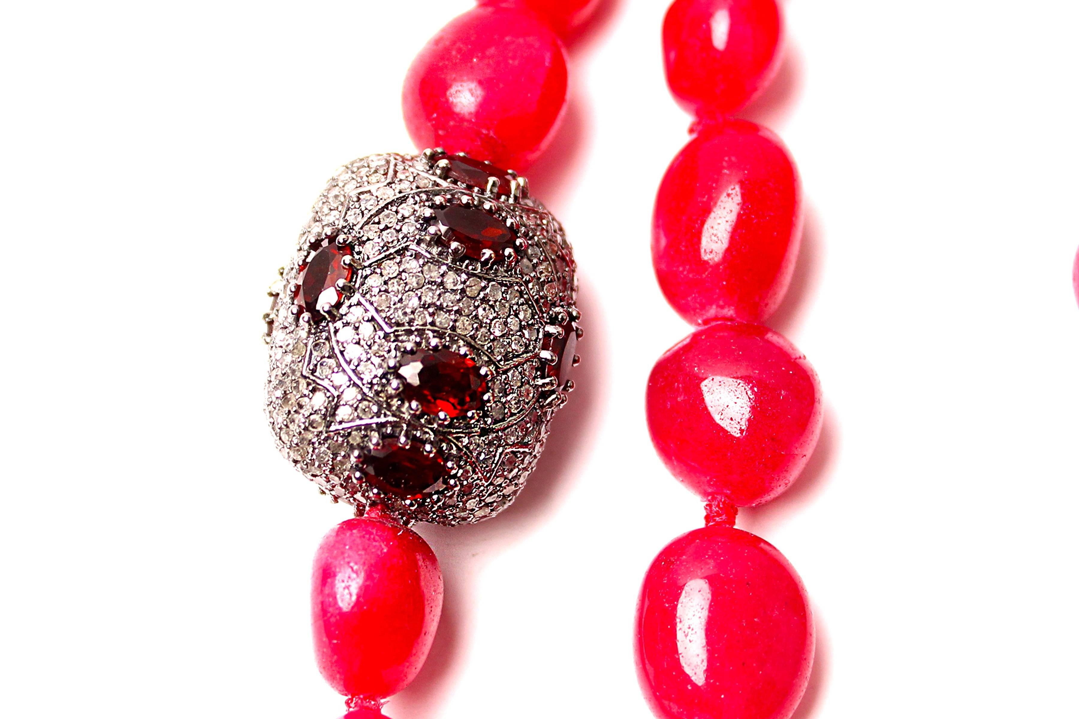 raw ruby necklace