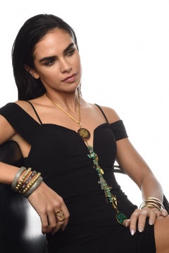 CLARISSA BRONFMAN Diamant Smaragd Gold Topas „Selva Magico III“ Symbol-Baum, Symbol