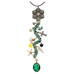 CLARISSA BRONFMAN Diamant Smaragd Gold Topas „Selva Magico III“ Symbol-Baum, Symbol