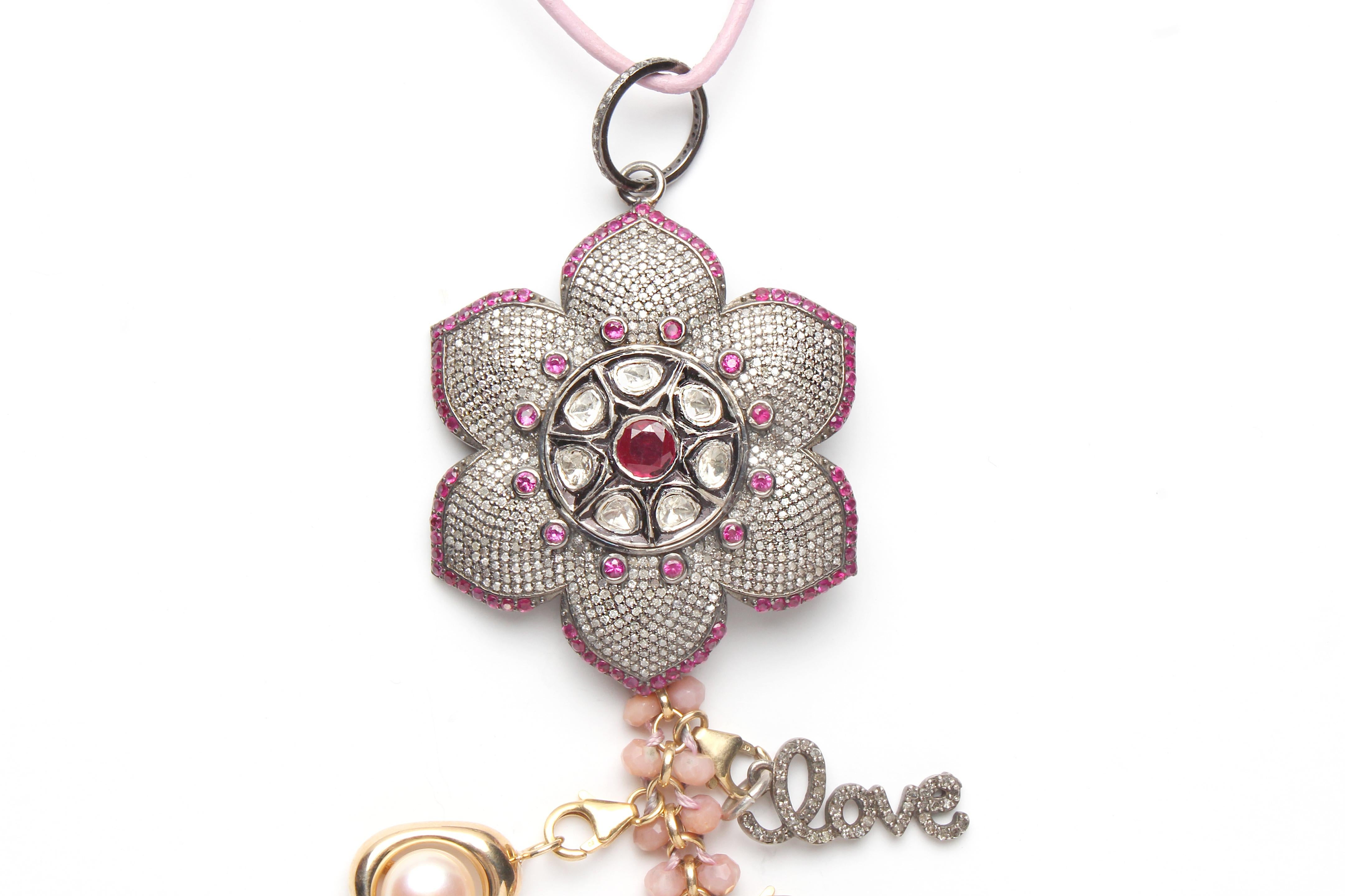 Clarissa Bronfman - Collier Azaelia Jardin Symbol Tree en or et diamant PeridotQuartz Unisexe en vente