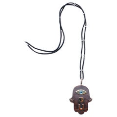 Clarissa Bronfman Ebony 14 Karat Gold
Eye Love U
Pendant on Diamond Suede Cord Clarissa Bronfman Ebony 14 Karat Gold
Eye Love U
Pendant on Diamond Suede Cord