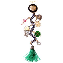 Clarissa Bronfman Ebony, Diamond, Lapis, Ruby 'Hamptons Classic' Symbol Tree 