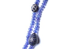 Clarissa Bronfman Fine Cut Tanzanite, Sapphire, Diamond Firefly Beaded Necklace