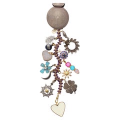 CLARISSA BRONFMAN "Indigo Expanse" Collar Árbol Símbolo Amatista Diamante Ágata
