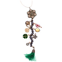 Clarissa Bronfman Lapis, Emerald, Ruby, Diamond 
Mellow Drama
 Symbol Tree Necklace