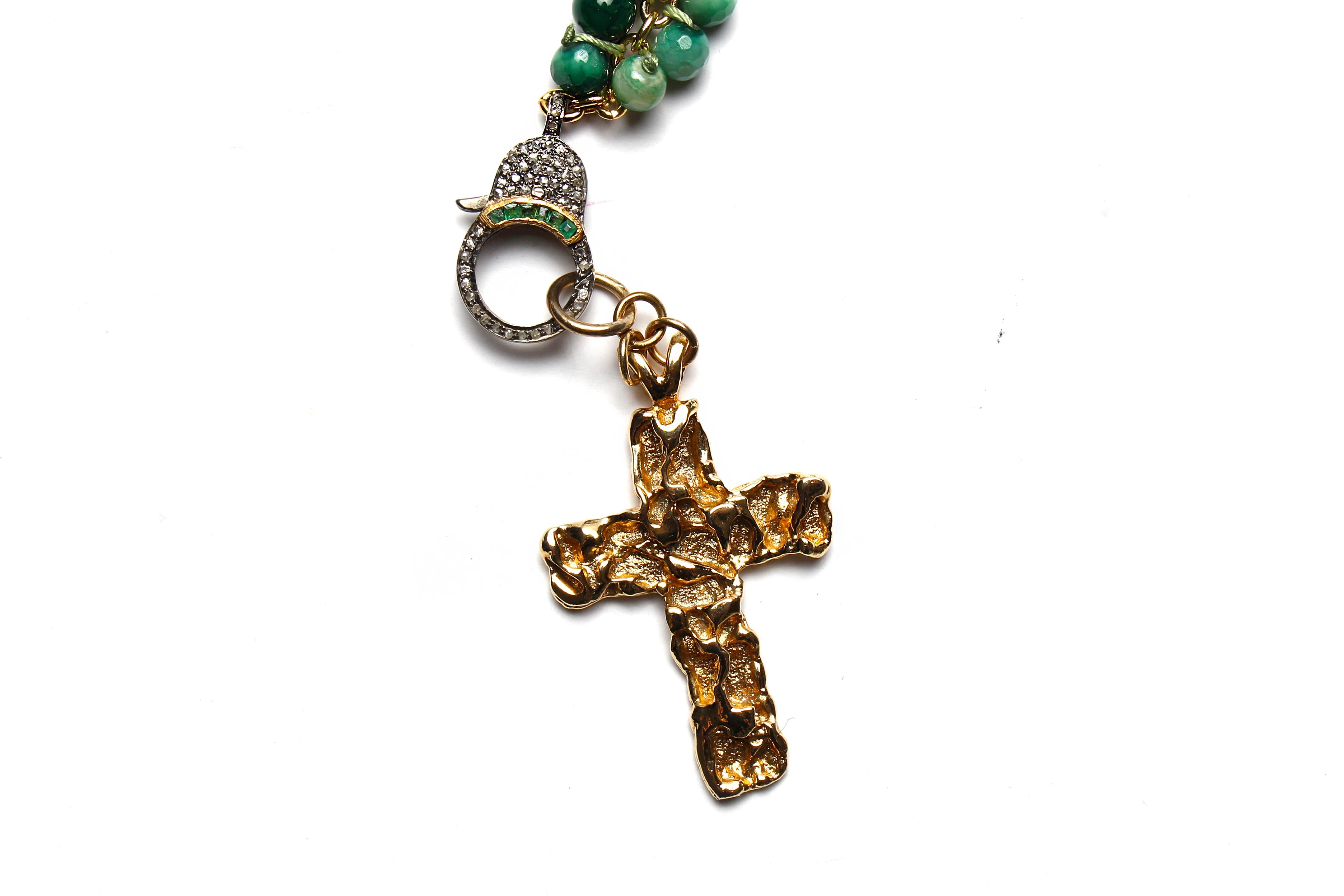 Clarissa Bronfman, collier arbre « Metamorphosis » en or 14 carats, diamants et perles Unisexe en vente