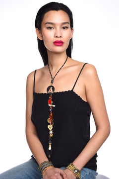 Clarissa Bronfman "Naughty Not Nice" Symbol Tree Necklace