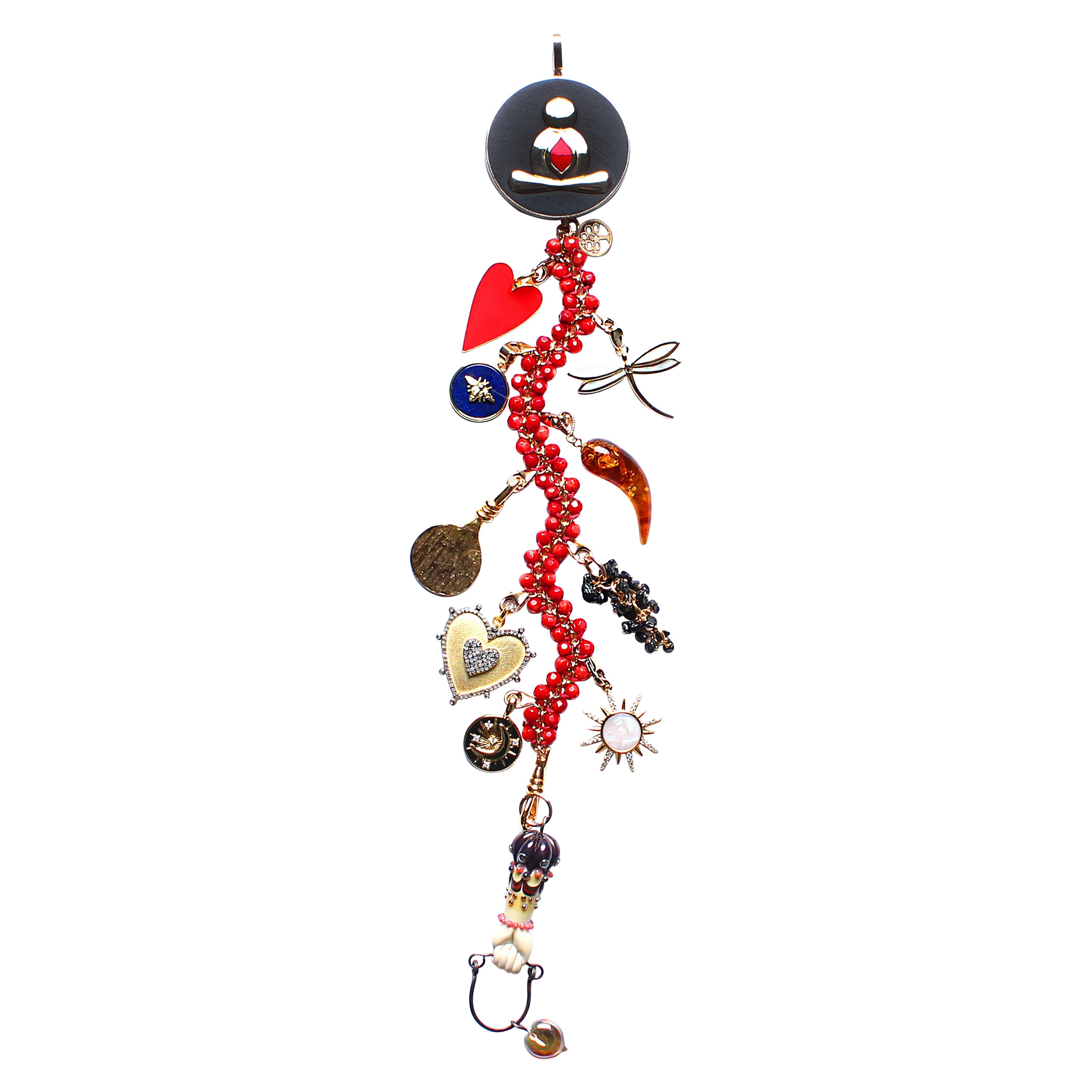 Clarissa Bronfman "Naughty Not Nice" Symbol Tree Necklace