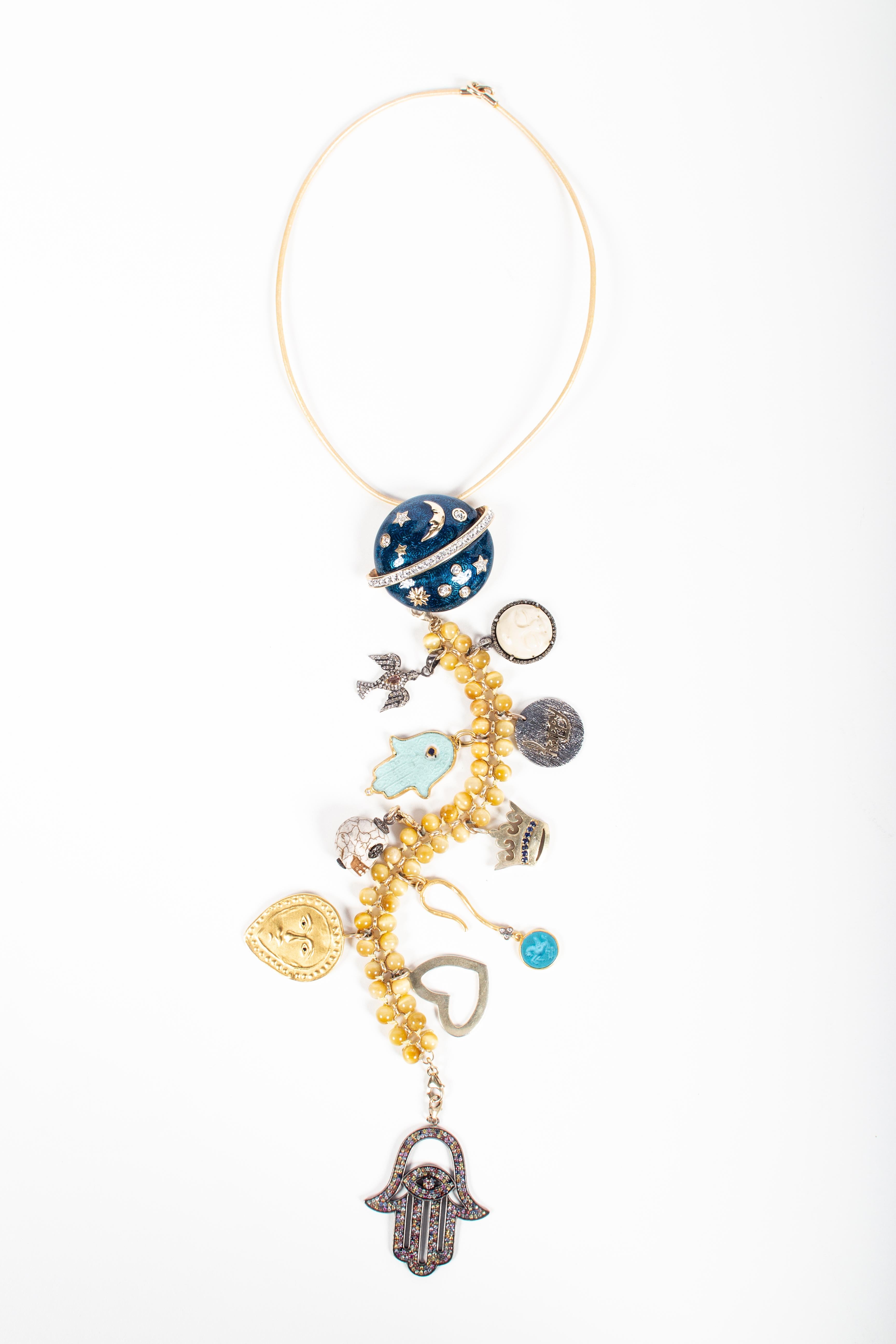 Women's or Men's Clarissa Bronfman 'Planetary Passion' Symbol Tree Necklace