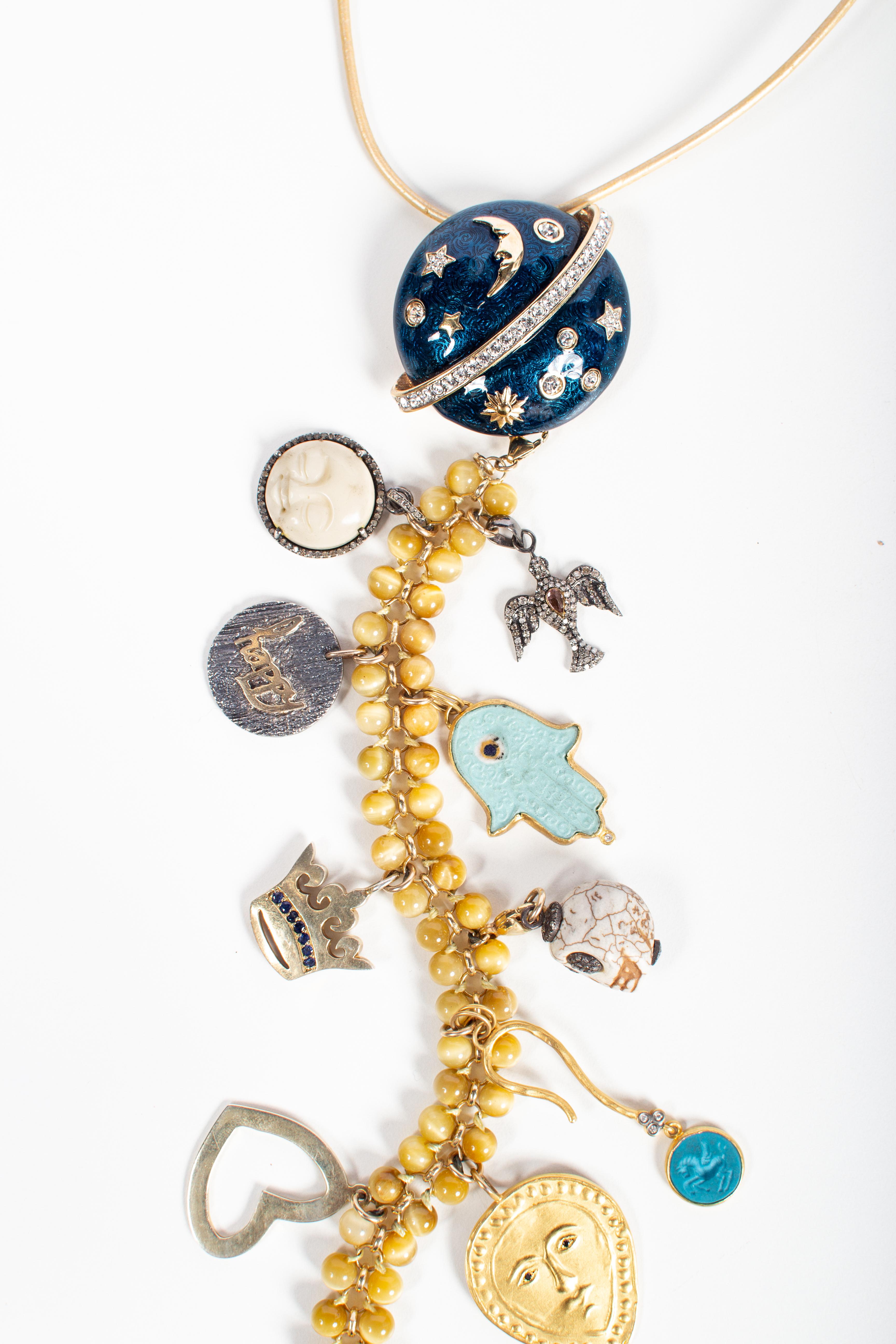 Clarissa Bronfman 'Planetary Passion' Symbol Tree Necklace für Damen oder Herren