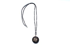Clarissa Bronfman Signature Ebony, 14 Karat Gold, Diamond "LOVE" Pendant