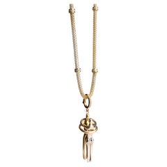 CLARISSA BRONFMAN Signature Embrace Pendant & Snake Barrel Chain