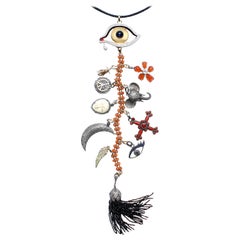 Clarissa Bronfman Signature Onyx, Diamond, Sapphire' Introspective Symbol Tree
