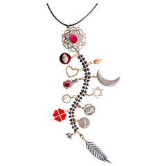 Clarissa Bronfman Signature 
Scarlet II
 Symbol Tree Necklace