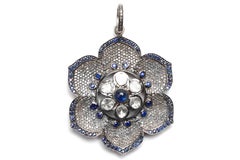 Clarissa Bronfman Signature"Intrinsic" Sapphire Diamond Gold Symbol TreeNecklace