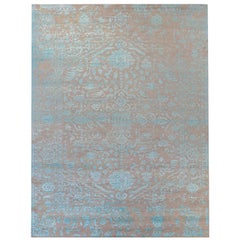 Clarissa, Transitional Transitional Hand Knotted Area Rug, Taupe