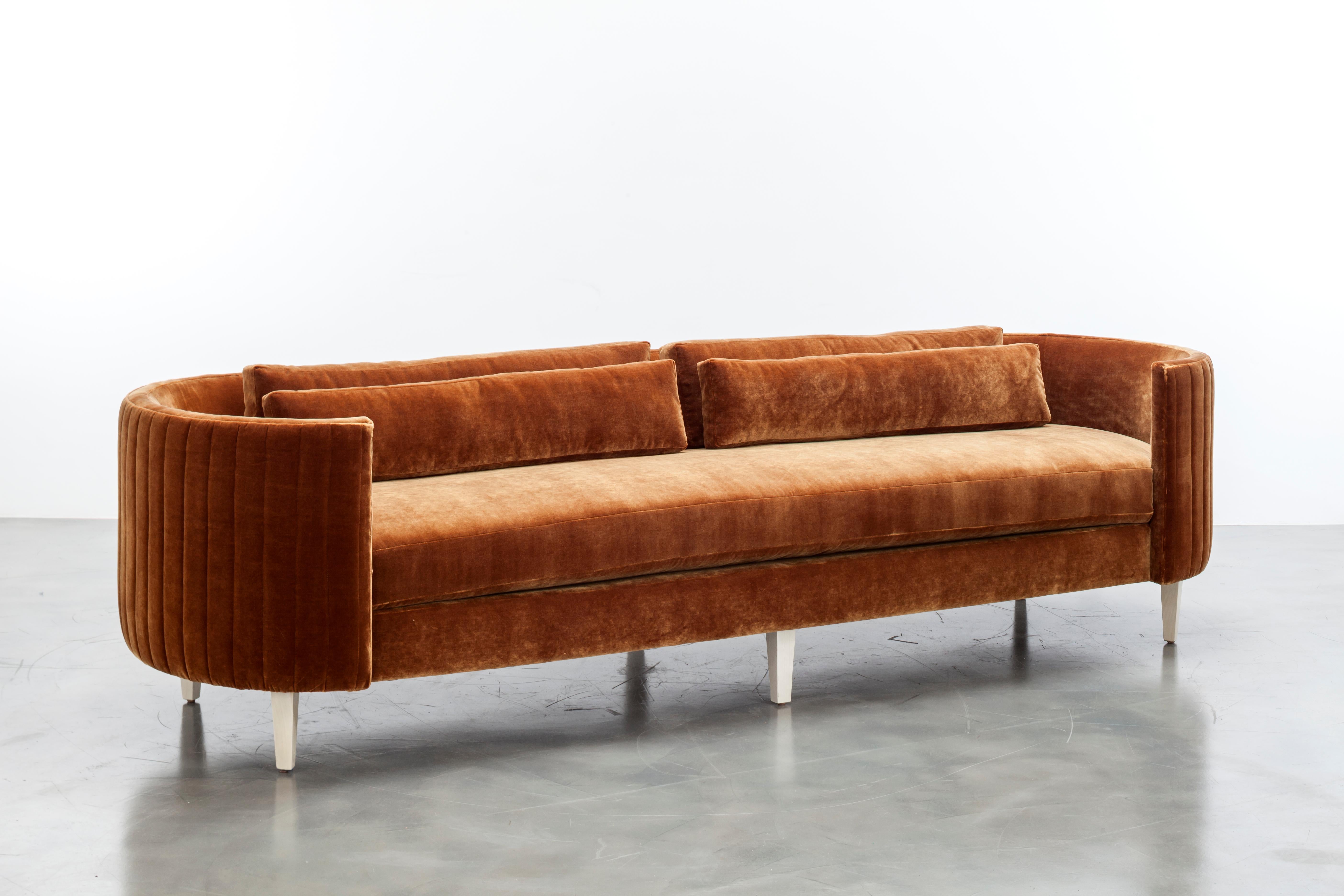 American CLARISSE SOFA - Modern Sofa in Cream Boucle For Sale