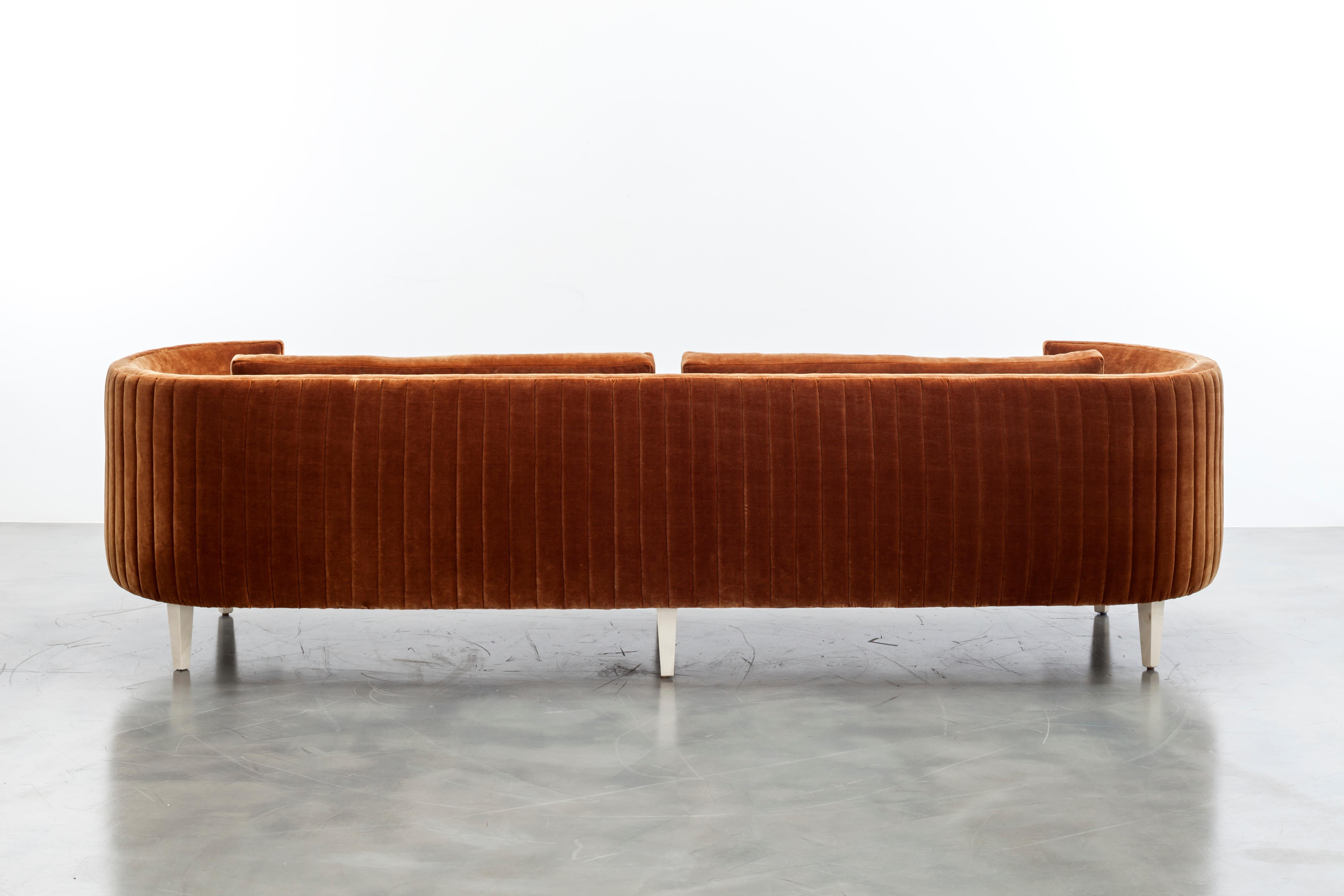 CLARISSE SOFA - Modern Sofa in Cream Boucle In New Condition For Sale In Laguna Niguel, CA