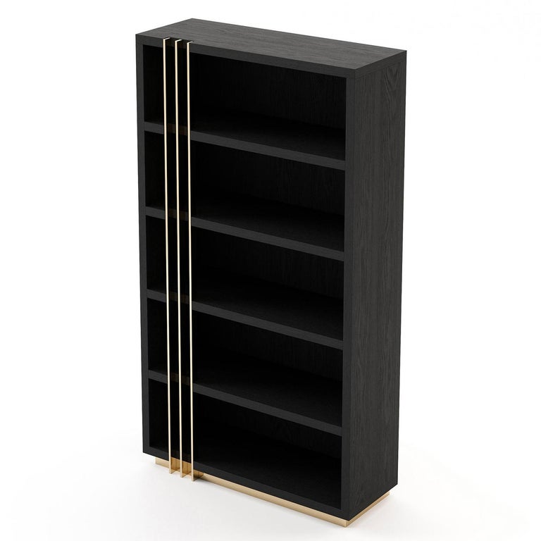 Clark Black Ash Bookcase For Sale at 1stDibs