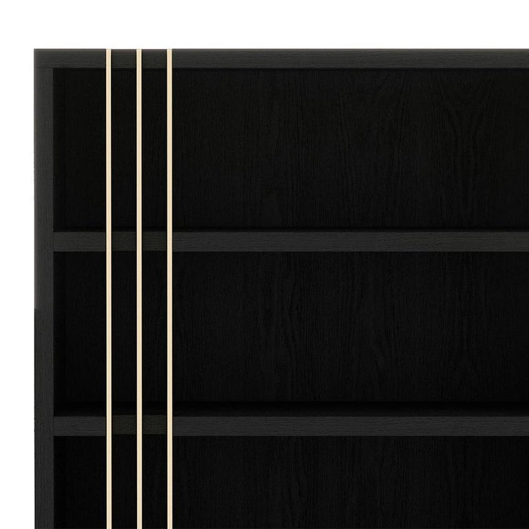 Clark Black Ash Bookcase For Sale at 1stDibs