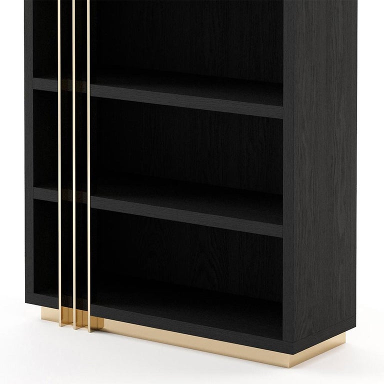 Clark Black Ash Bookcase For Sale at 1stDibs