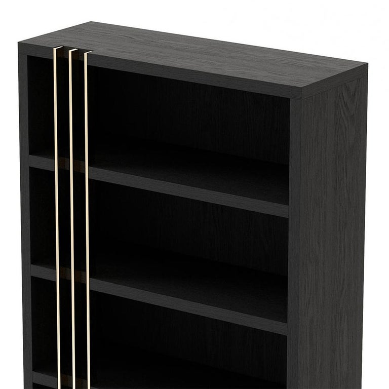 Clark Black Ash Bookcase For Sale at 1stDibs