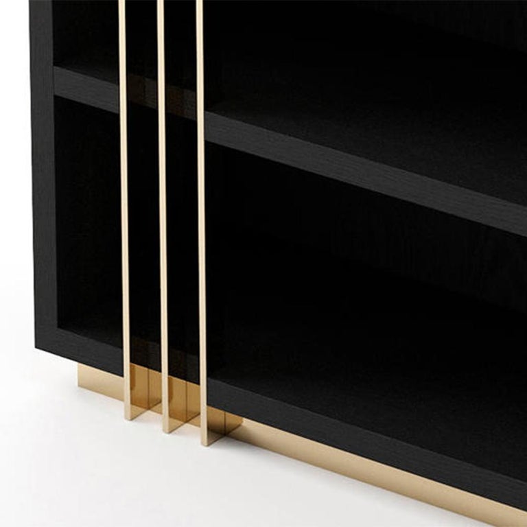 Clark Black Ash Bookcase For Sale at 1stDibs