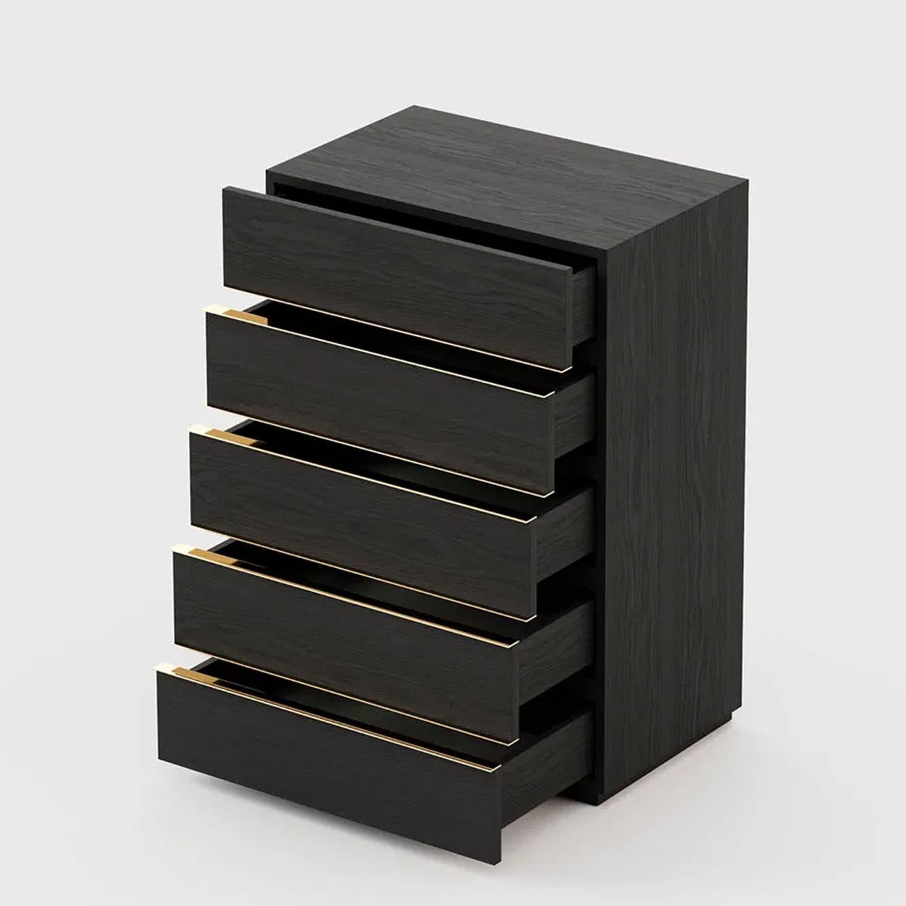 black ash chest of drawers