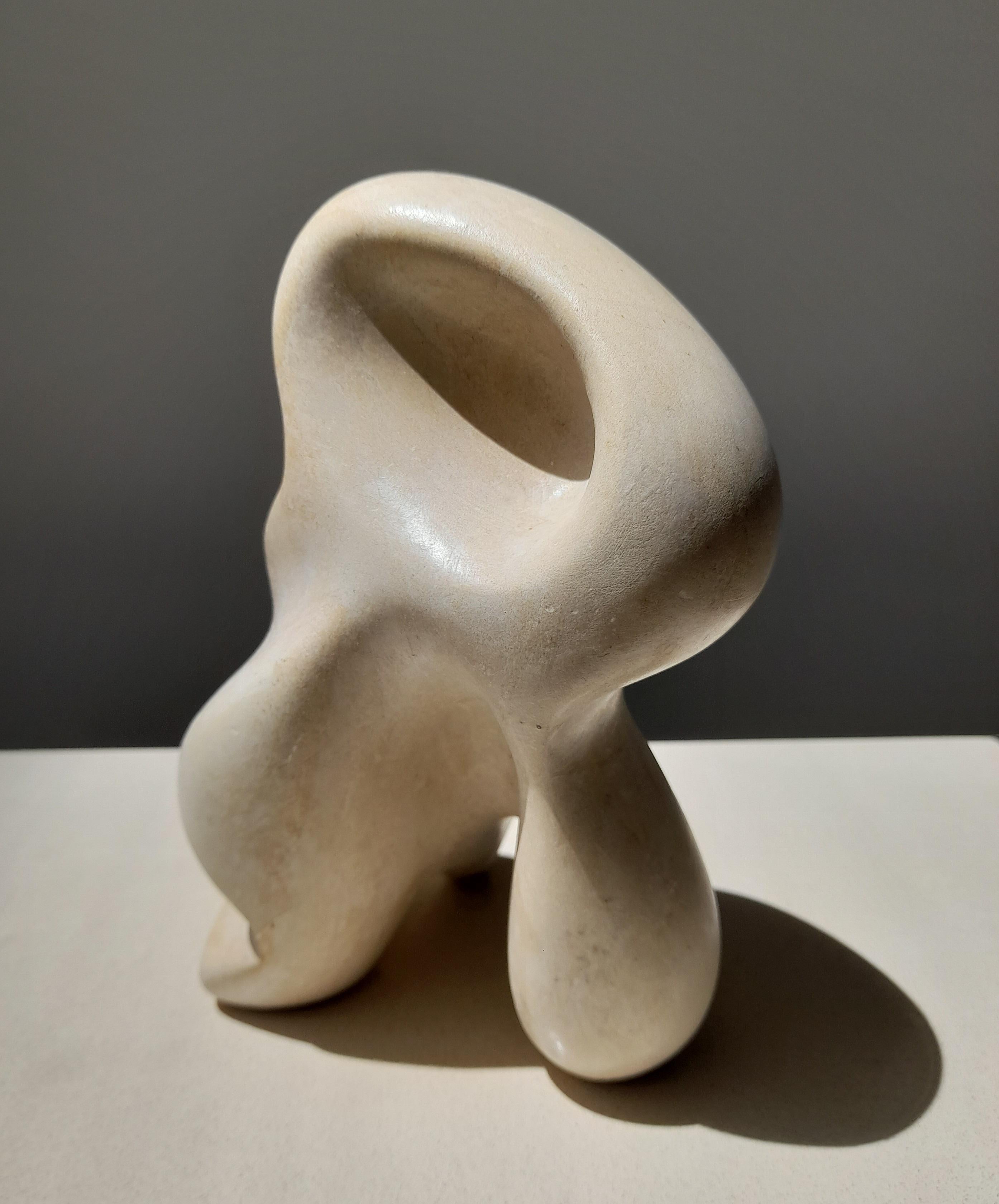 Cephalopod, Original Biomorphic Sculpture - Gray Abstract Sculpture by Clark Camilleri