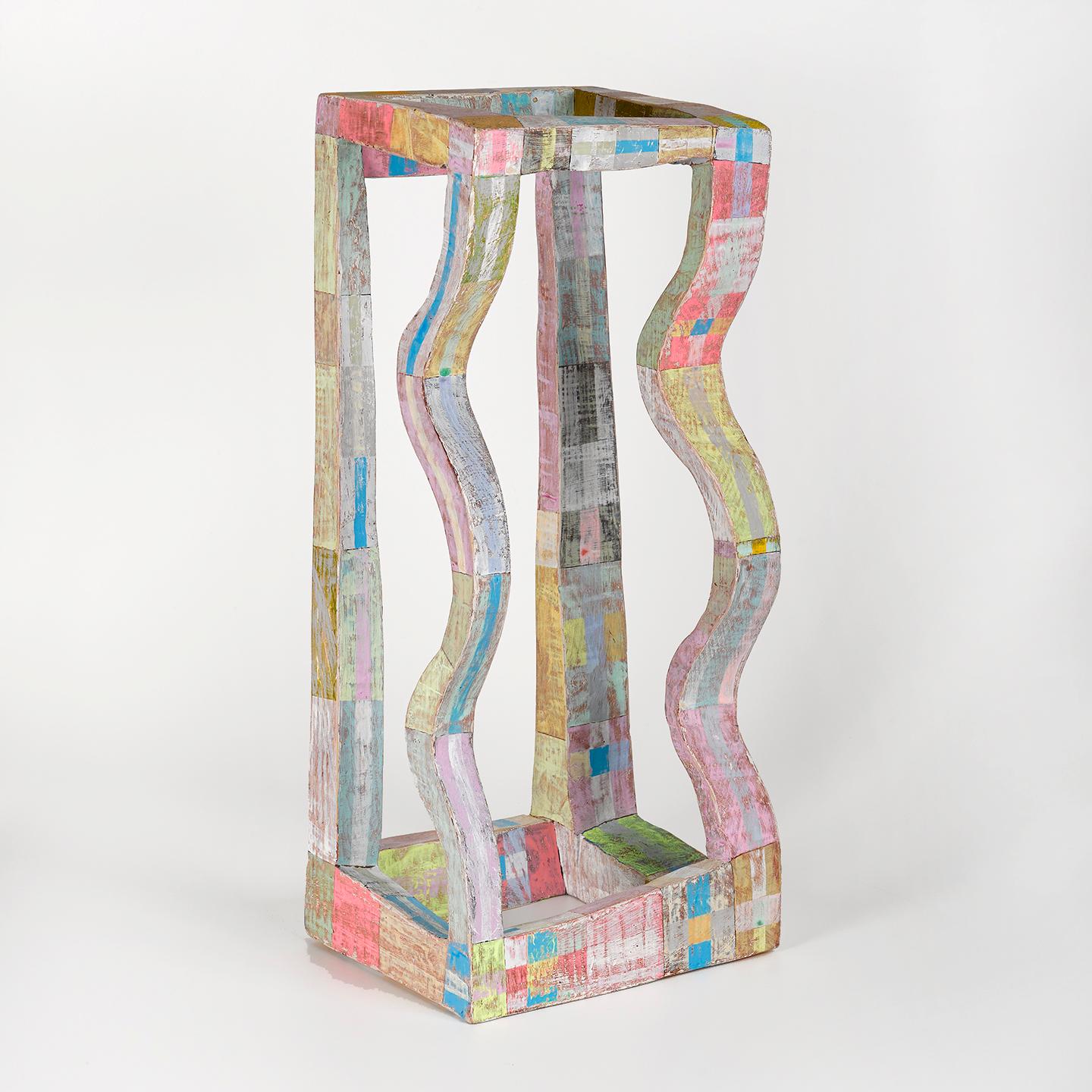 Clark Derbes Abstract Sculpture - Triple Roller