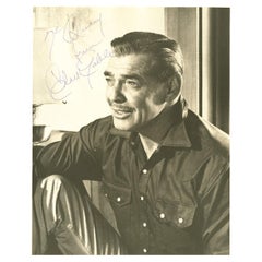 Clark Gable Signed Photograph Black and White circa 1930s / 1940s