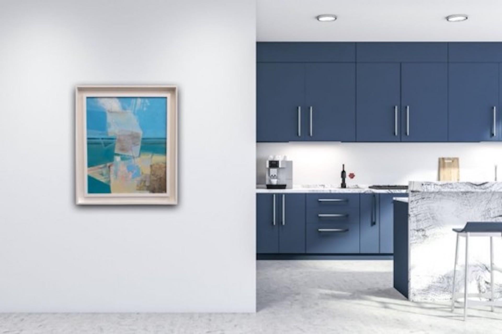 Macchina delle nuvole, Clark Nicol, Pittura astratta originale del cielo, opera d'arte accessibile in vendita 3