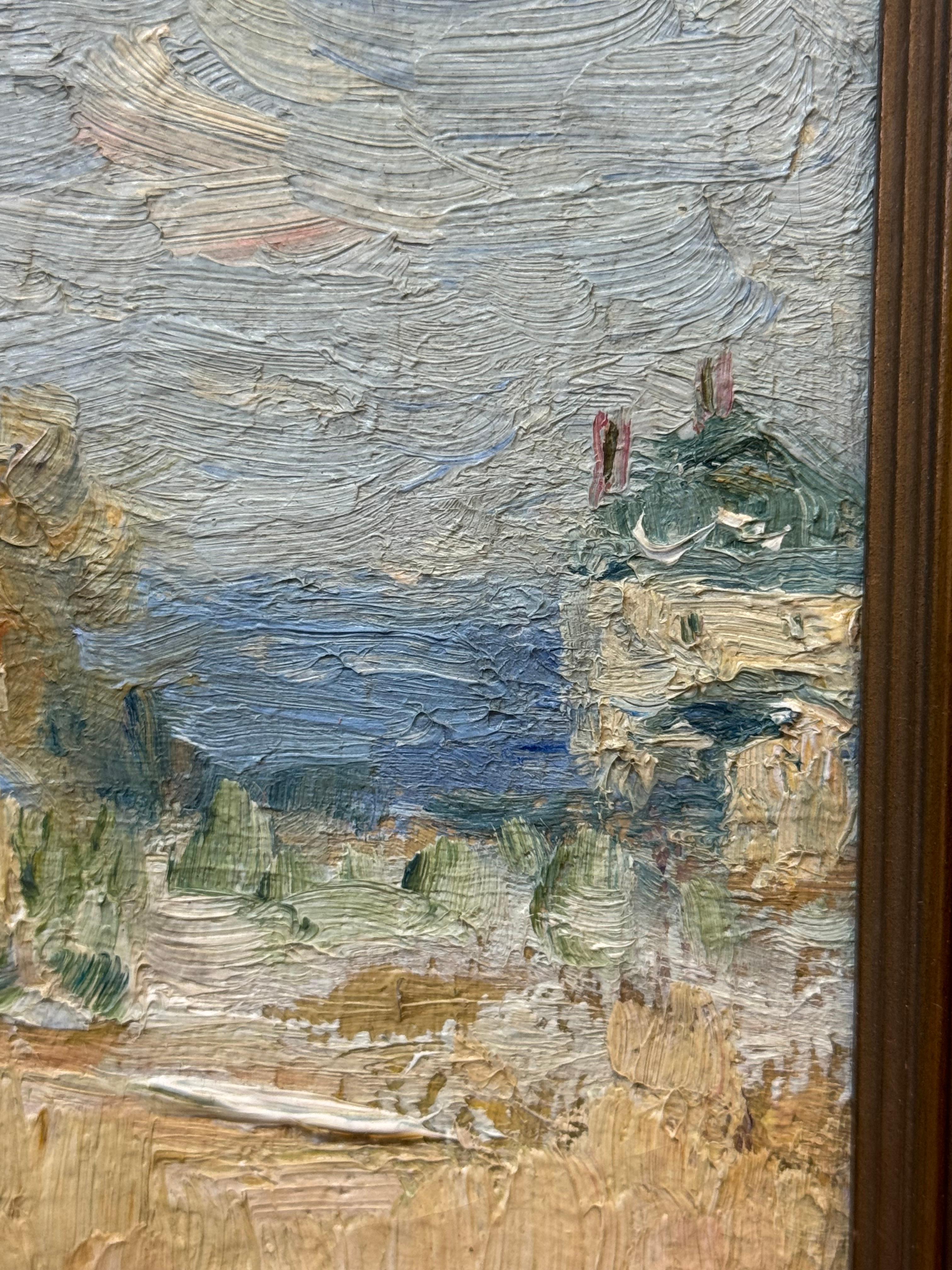 Clark S Marshall (1860-1944) Paysage de maison par la plage 3