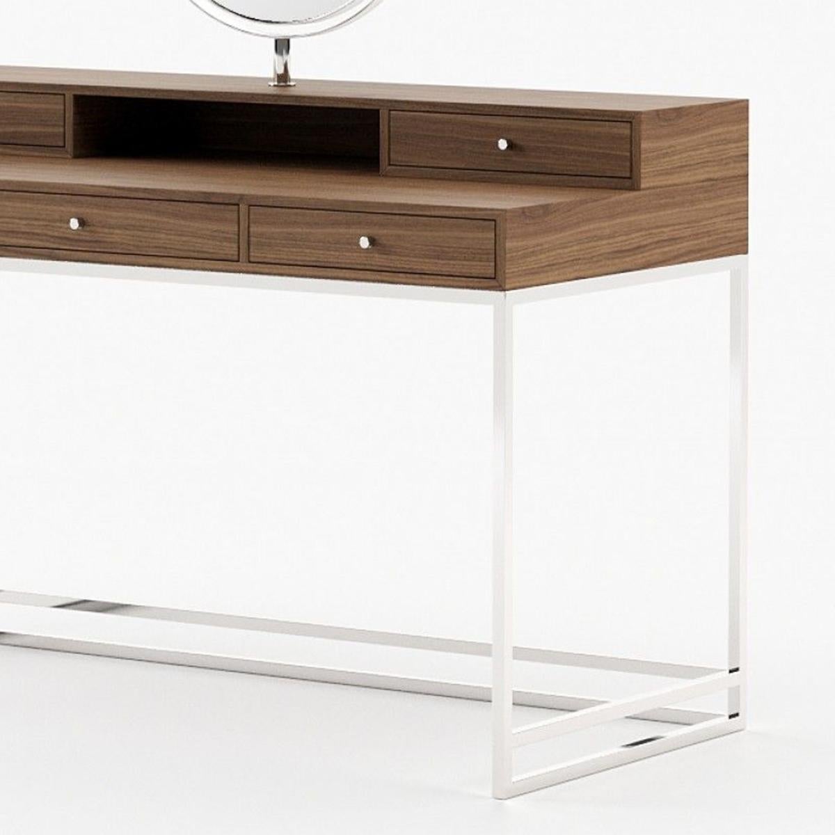 Contemporary Clark Walnut Dressing Table For Sale