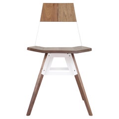Clarke Chair Walnut White