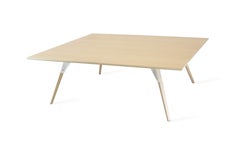 Clarke Mesa Industrial Rectangular Arce Blanco