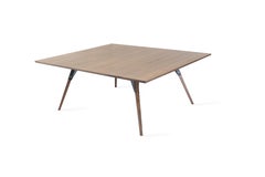Clarke Industrial Coffee Rectangular Table Walnut Black