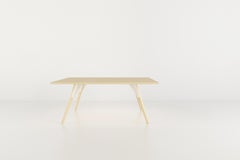 Clarke Industrial Coffee Square Table Maple White