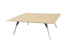 Clarke Industrial Coffee Table Rectangular Maple Black