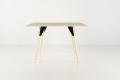 Clarke Industrial Rectangular Table Maple Black