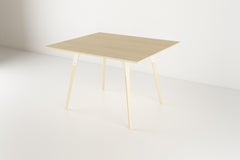 Clarke Industrial Rectangular Table Maple White