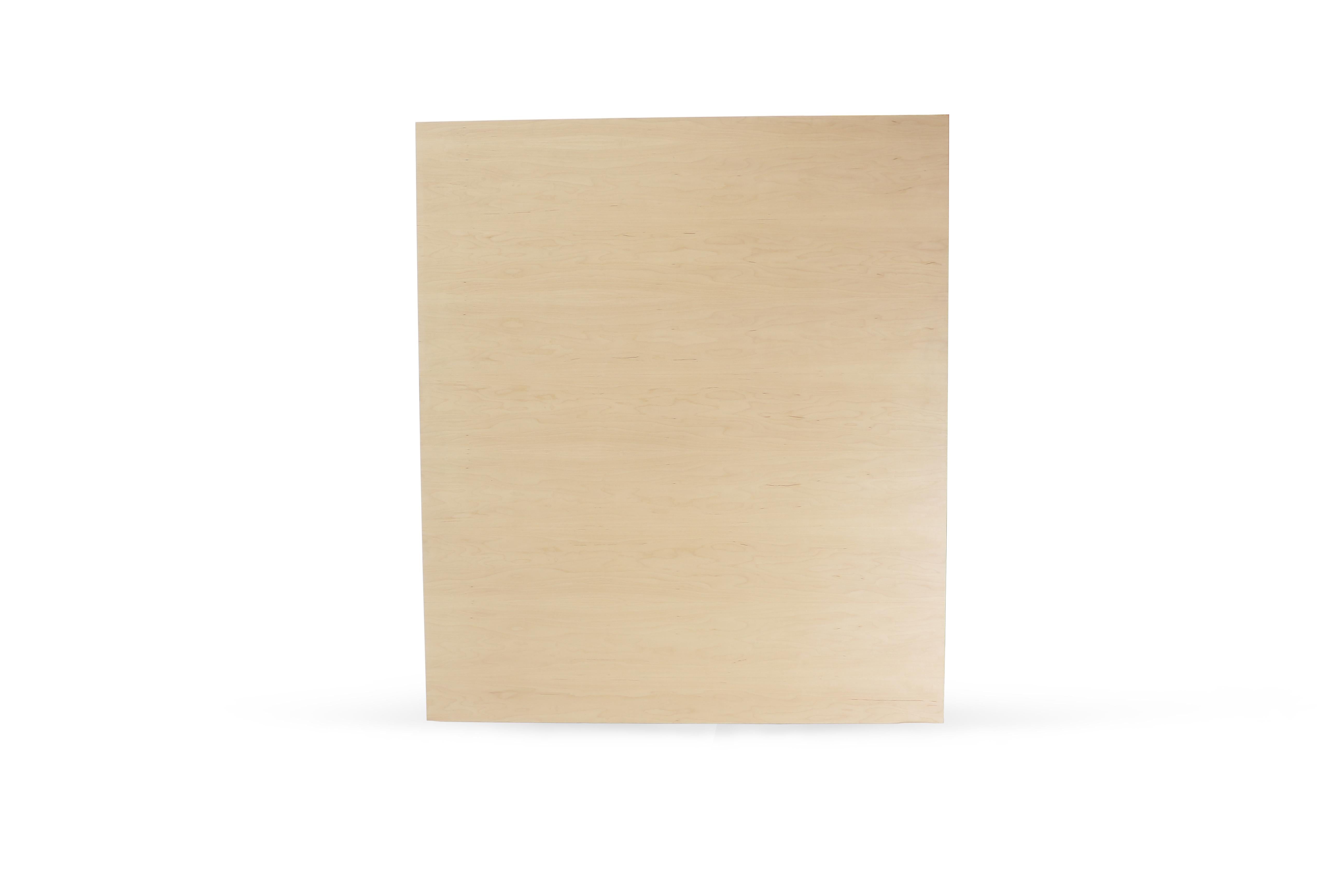 Minimalist Clarke Industrial Rectangular Table Maple White For Sale