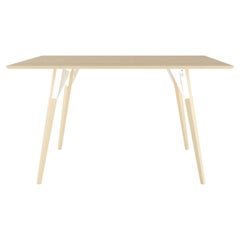 Clarke Industrial Rectangulaire Table Maple White