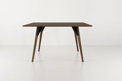 Clarke Industrial Rectangular Table Walnut Black