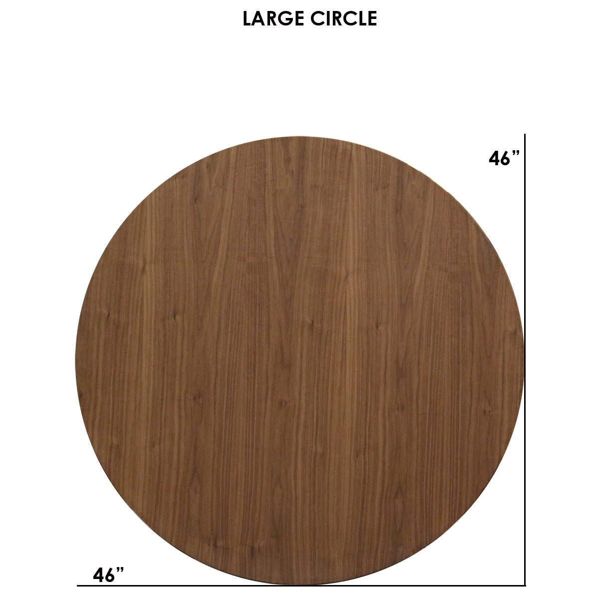 American Clarke Industrial Round Table Walnut White For Sale