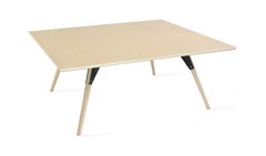 Clarke Rectangular Coffee Table Maple Black