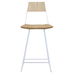 Clarkester Counter Stool Maple White