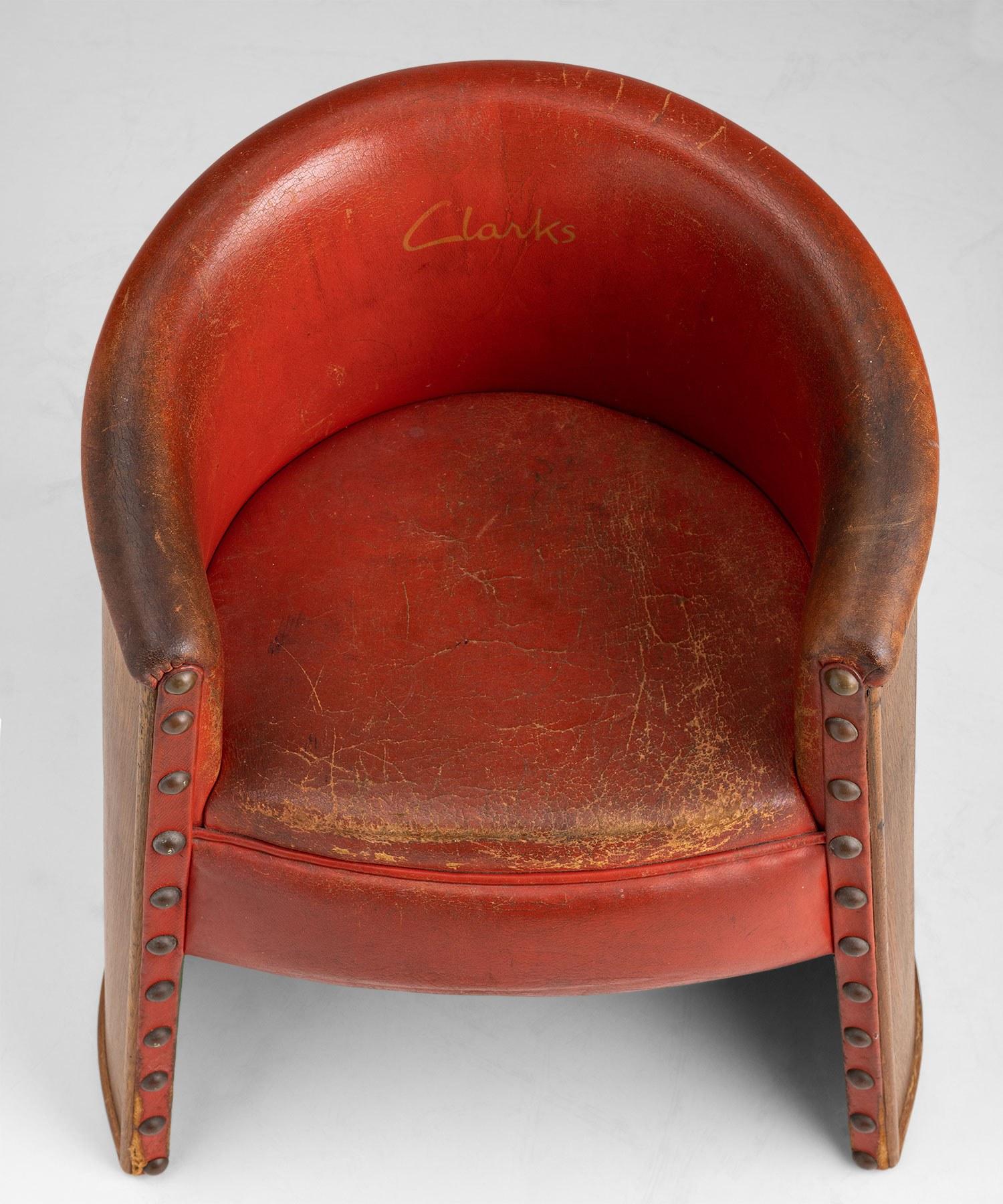 Clark’s Tub Chair, England Circa 1930 In Good Condition In Culver City, CA