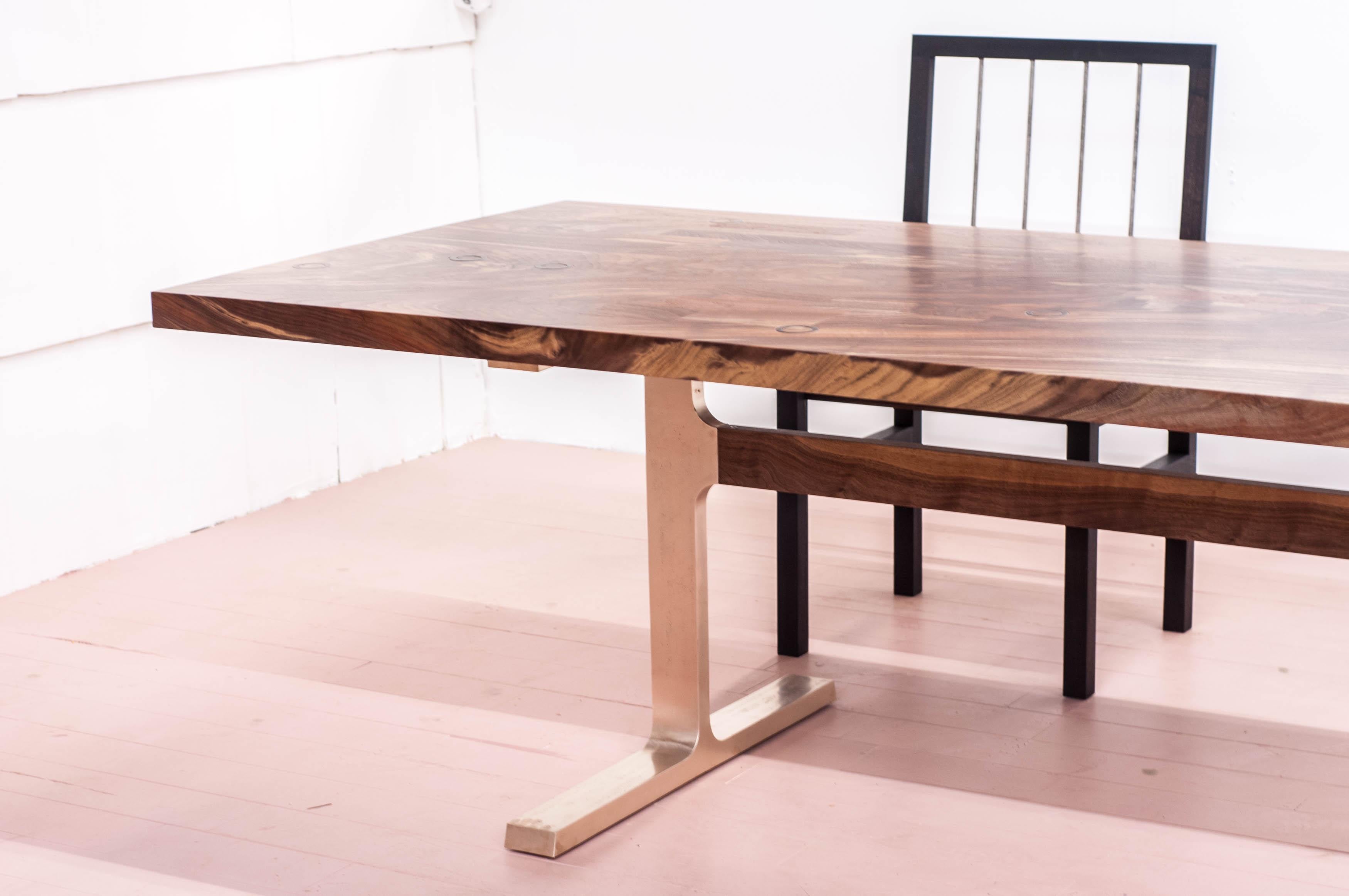 Claro Walnut Bronze Shaker Table In New Condition In Vancouver, BC