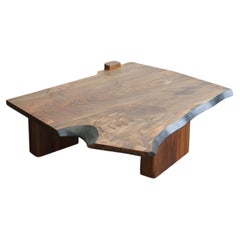 Claro Walnut Slab Modern Coffee Table by Last Workshop, 43"